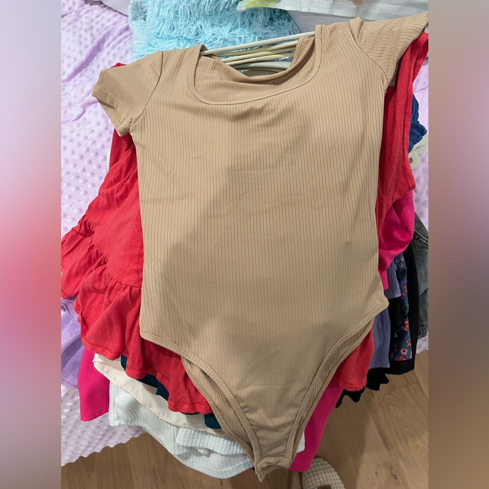 Beige bodysuit never worn